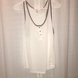 loose tank top with buttons
